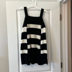 Black and Cream Cold Shoulder Sweater-Sanctuary